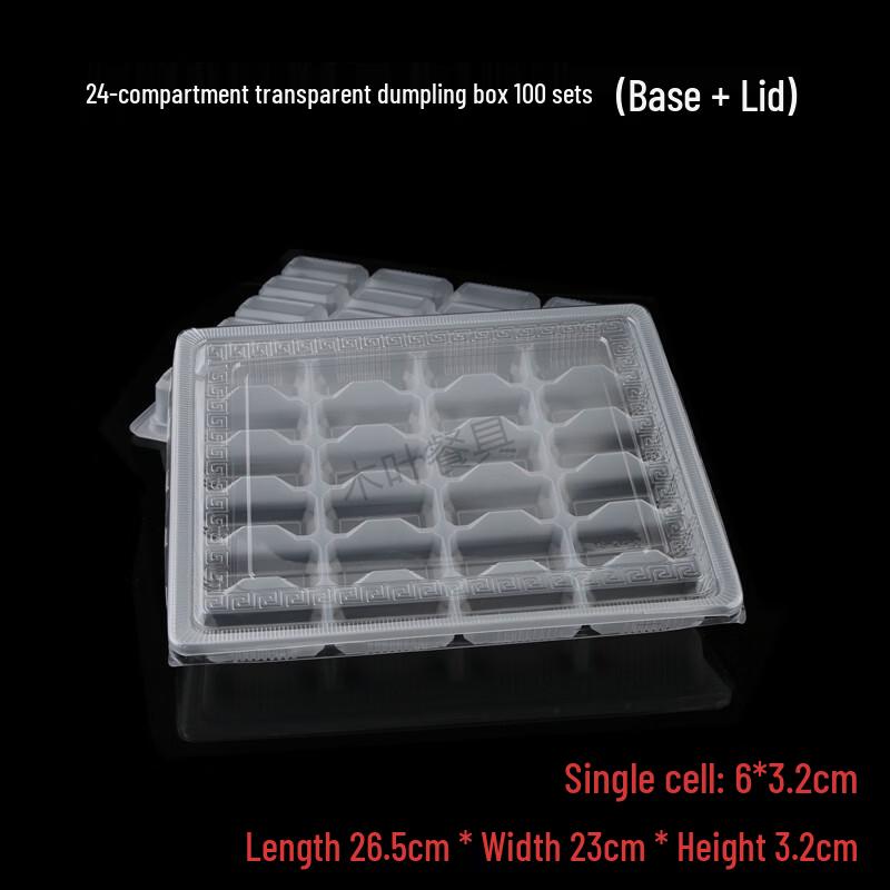 Hanyou Disposable 24-Compartment Food Containers