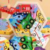 3D Stereo Fishing Puzzle – Educational Wooden Toy for Kids 4-6, Cognitive Animals & Transportation Shape Matching