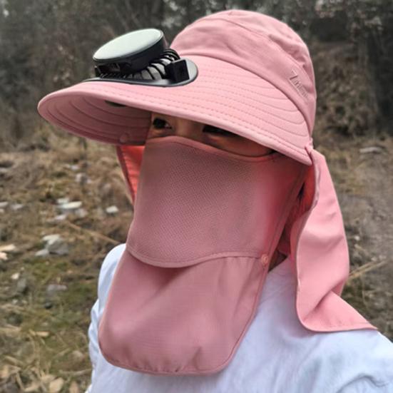 Yousheng Wide Brim Solar Fan Hat for Men Women Outdoor Fishing Bucket Hat with Neck Flap And Face Guard for Hiking Camping