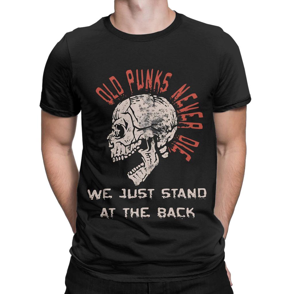 Staří Punks Nikdy Nezemřou Rocková Hudba Novinka 100% Bavlna Tričko Staří Punks Nikdy Nezemřou Vrchní Díly Trička Pro Unisex