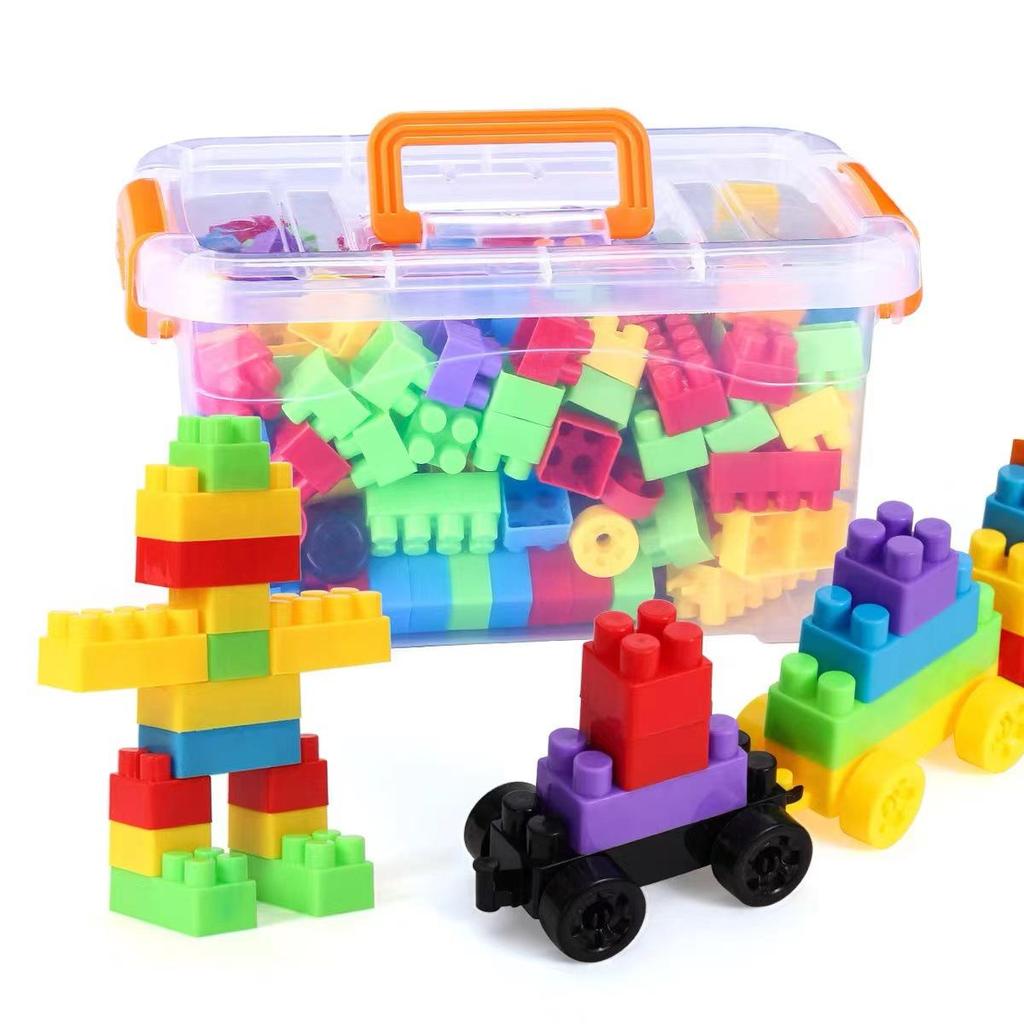 June 1st Children's Day Large Plastic Building Blocks – Engaging Toys for Kindergarten and Brain Development