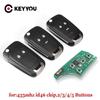 KEYYOU 2/3/4 Buttons Flip Folding Remote Car Key Fob For Chevrolet Cruze Malibu Aveo Spark Sail Orlando Key 433MHz ID46 Chip