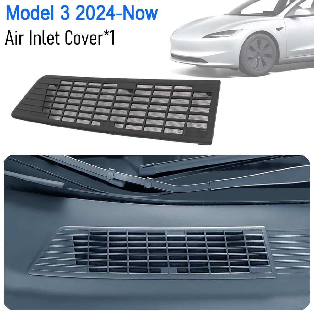 

Защитная крышка воздухозаборника USVOTOV для Tesla Model Y Juniper Model 3 2025 2026 Аксессуары Защита от листьев Решетка кондиционера