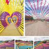 20PCS/Set Assorted Mixed Color 19CM Size Plastic Windmills  Self-assembly Windmill Party Decoration Game Props Carnival Gift ZYF