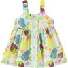 minibala Girls' Linen-Cotton Blend Summer Dress