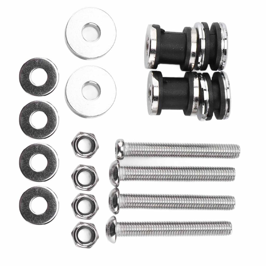 Motorcycle Backrest Sissy Bar Detachable Docking Hardware Kit Replacement for FXST FXSTB 1987‑1999