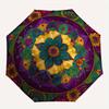 Colorful Mandala Art Print: Vibrant Floral Design for WallsUmbrella, Portable 3-Fold Compact Umbrella,Christmas Gift ES387