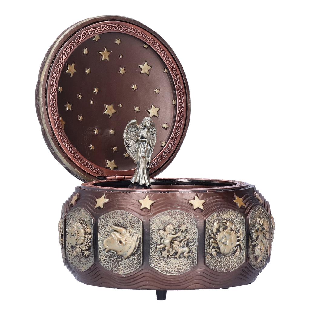 Music Box Fashion Creativity Rotating 12 Constellations Firends Birthday Holiday GiftsCoppery
