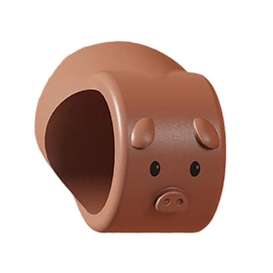 

Cartoon Pig Door Handle Stopper for Wall Adhesive-Free Door Knob Stopper Wall Protector Quiet Shock Absorbent Door Lever Bumper for Home Office