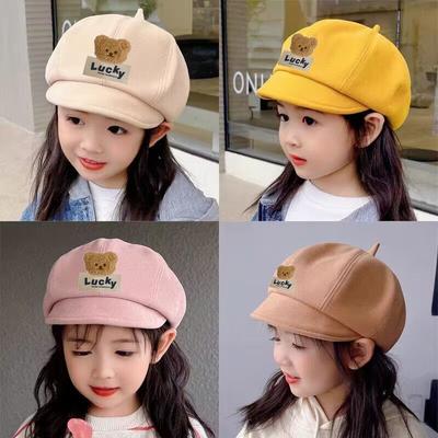 Children's Fashionable Berets, Cute Baseball Caps for Girls Autumn and Winter