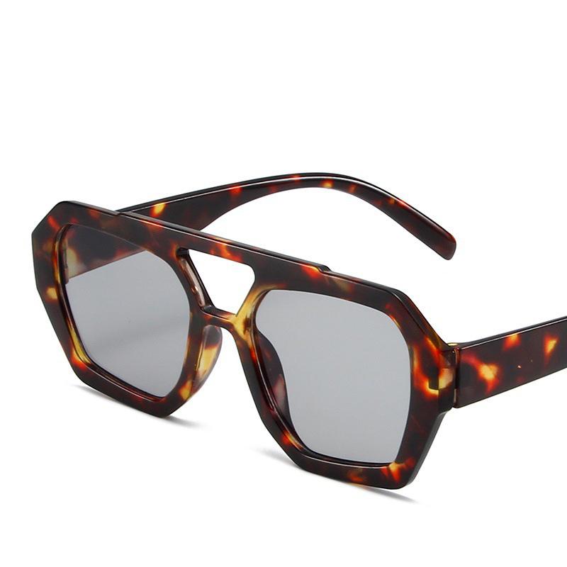 Women's UV Protection Irregular Black Sunglasses - European & American Celebrity Style