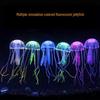 Simulated Aquarium Jellyfish & Coral Decorations - Small Fluorescent Silicone Jellyfish