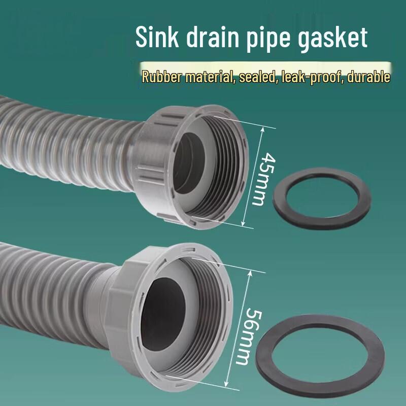 Taimes Kitchen Sink Drain Pipe Rubber Sealing Gasket