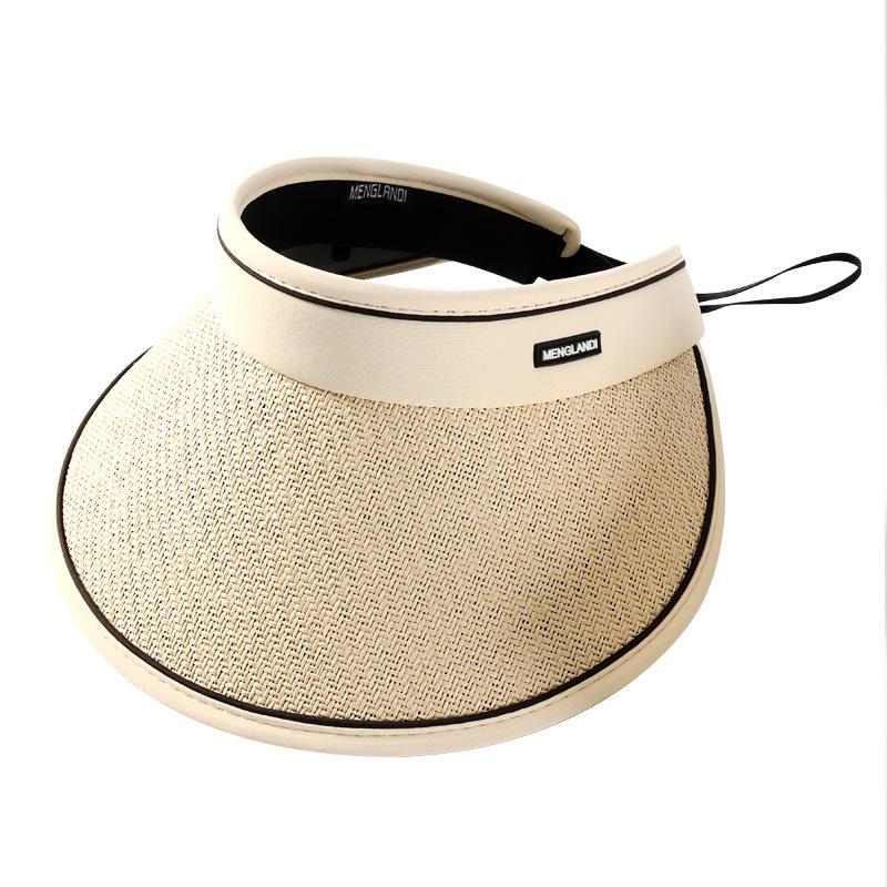 XMZ257 Open-Top Sports Sun Hat Set with Large Brim, Sunshade, and UV Protection