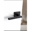 Home Use 304 Stainless Steel Square Handle Door Lock Magnetic Absorption Keyless Indoor Bathroom Silent Door Knob Lock