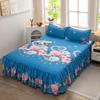 Skin-Friendly Non-Slip Fitted Bed Skirt and Mattress Protector for 1.8m Double Bed