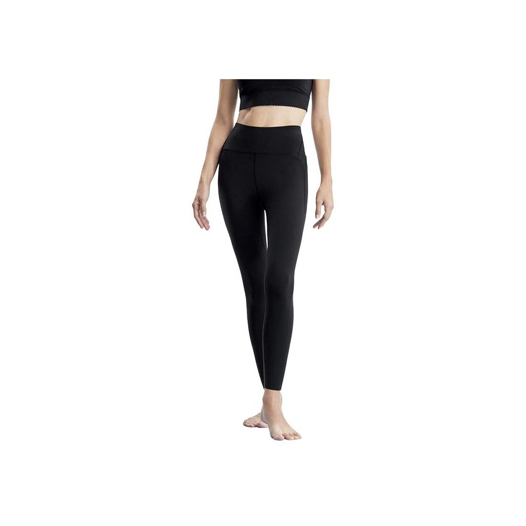 Fila 2023 Summer New Basic Solid Color Knitted Leggings Women Leggings Black A11W321617F-BK