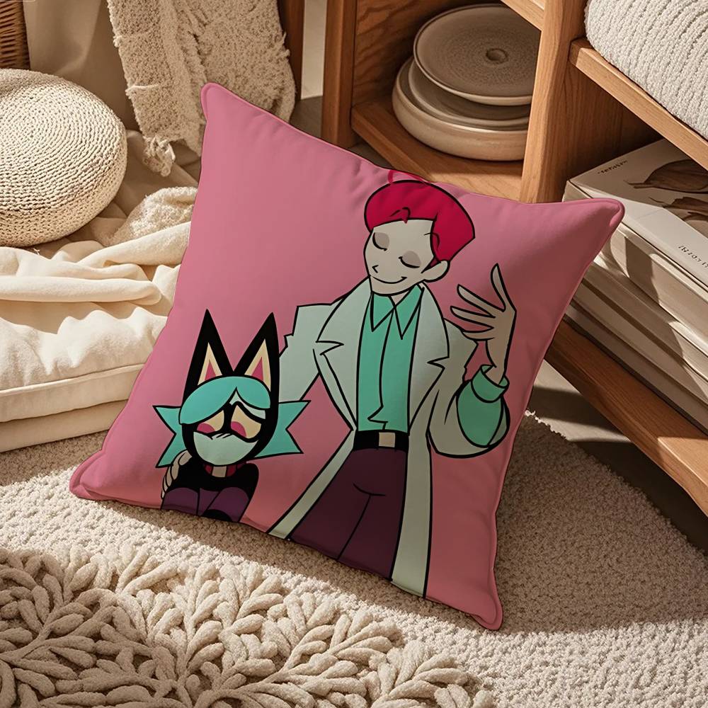 P-Psychocuties Mimi Anime Kissenbezug Komfort Sofa Bett Seidig elegant Unsichtbarer Reißverschluss Kundenspezifischer dekorativer Kissenbezug