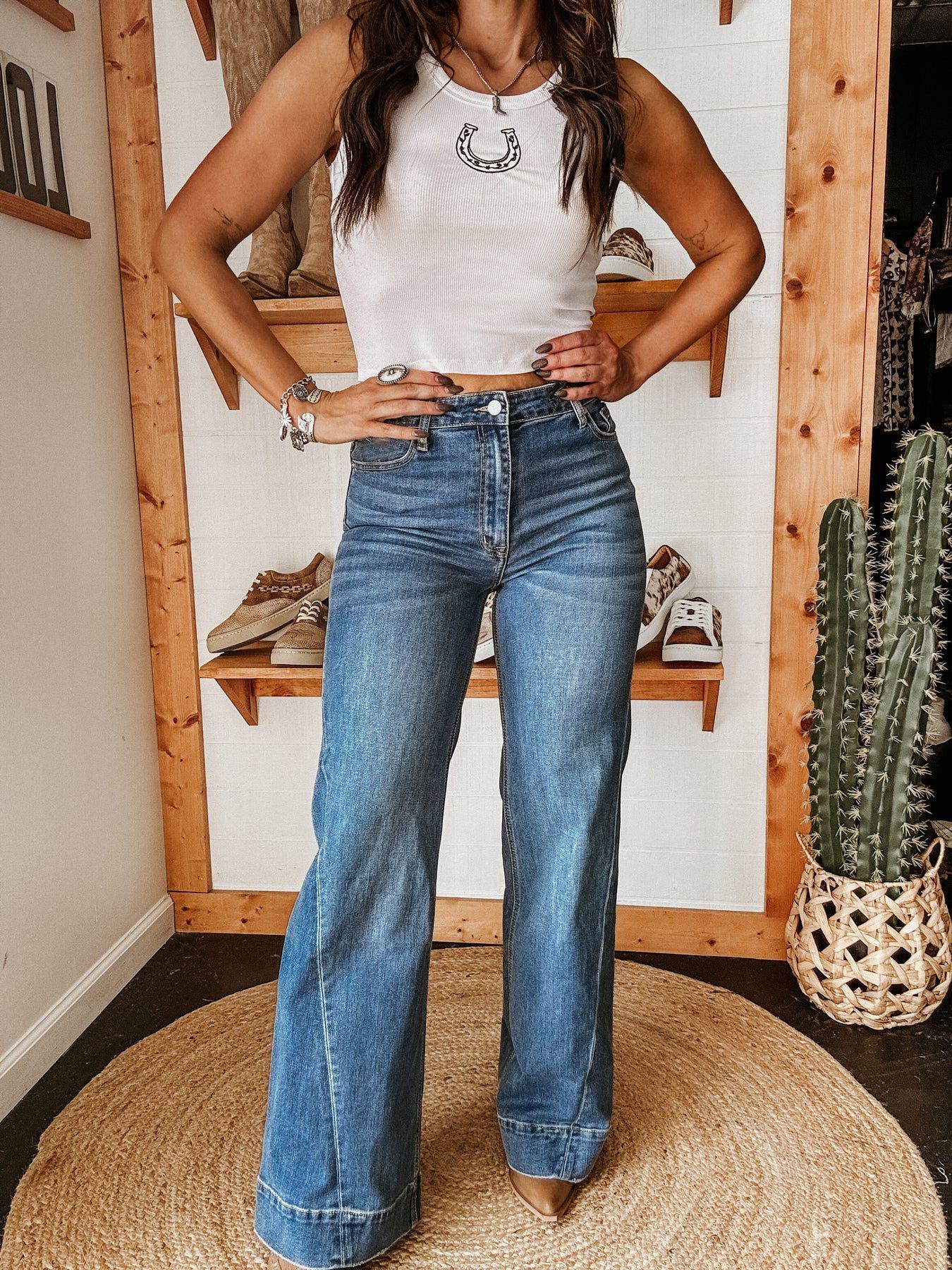 

Women s Regular Fit Stretch Straight Leg Jeans - Autumn/Winter Street Style S синий
