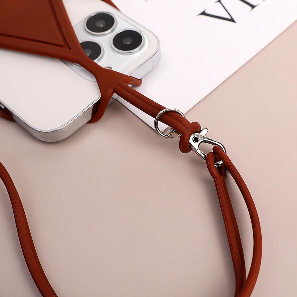 Universal Silicone Mobile Phone Lanyard Holder Case Cover Anti Lost Cell Phone Neck Strap Necklace Rope For iPhone Samsung Mi