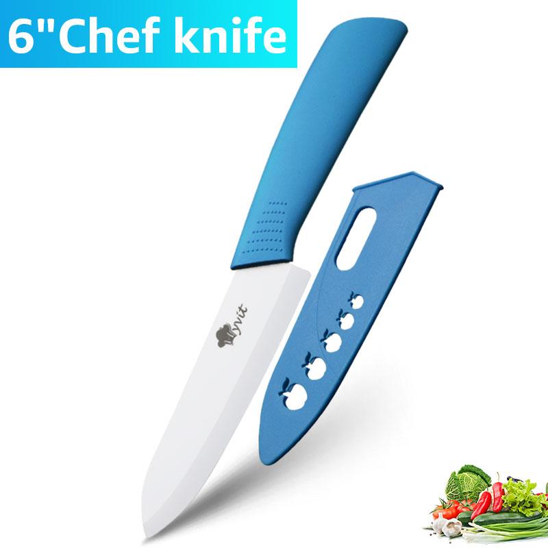 Ceramic Knives Kitchen knives 3 4 5 6 inch Chef knife Cook white zirconia blade Multi-color Handle High Quality
