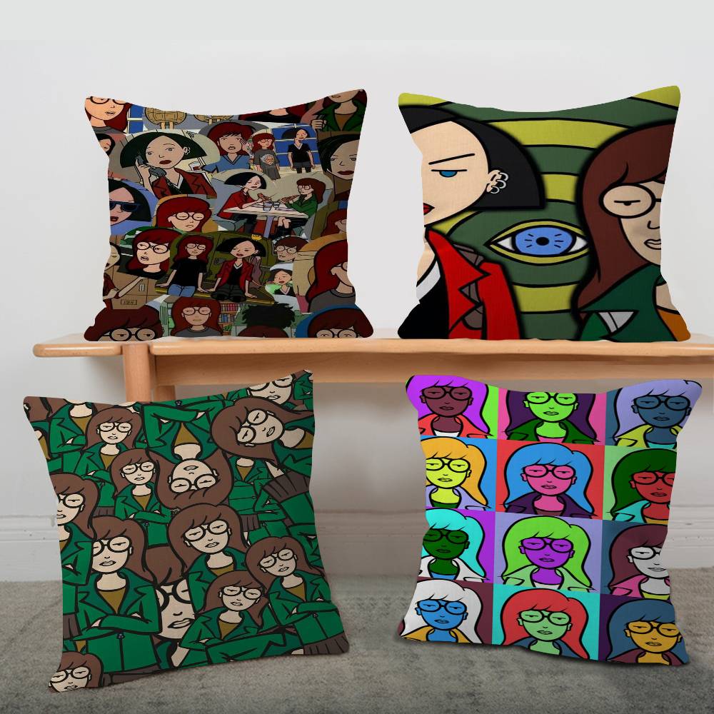 Anime D-Daria Pillow Cover Sofa Cushion Cover Home Room Decoration Children Gift