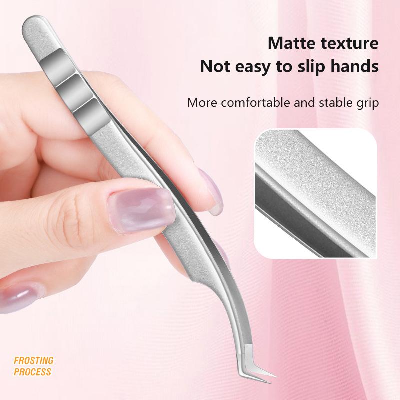 High Precision Eyelash Tweezers Beauty Eyelash Professional Grafting Eyelash High-Precision Flowering Tweezers