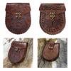Leather Medieval Belt Pouch, Purse Handmade Style for Game Costume Halloween Knight