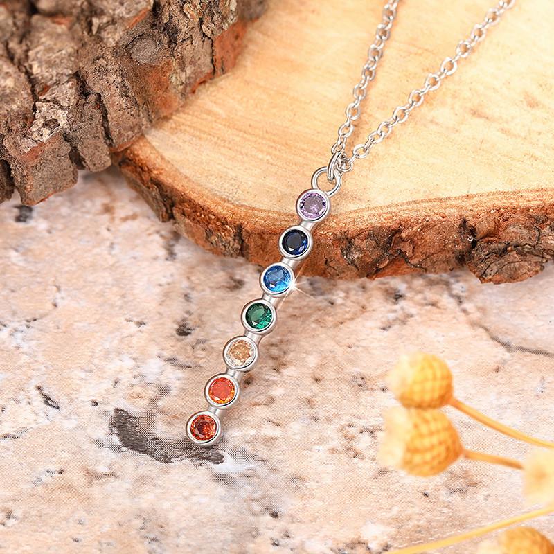 925 Sterling Silver Pendant Necklace with Colorful Cubic Zirconia Inlay for Party Daily Trendy Fresh Jewelry Accessory