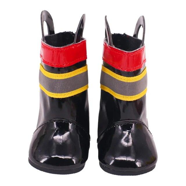 Doll Shoes Boots Handmade Plush Boots 7cm Shoes for 18 Inch American 43cm Baby Born Doll Accessories