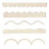 20pcs Scalloped Edge DIY Crafts Frame Wave Edge Door Frame Decoration Frame  Crafts Making