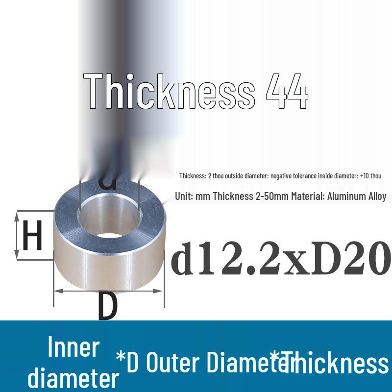 Außen-Ø 20mm Aluminiumlegierung Flache Unterlegscheibe Abstandshalter mit M6/M8/M10/M12 Innenloch - Metallwellenbuchse Isoliersäule.