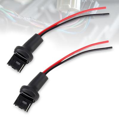 1 Paar 7440 T20 Kabelbaum, hitzebeständig, multifunktionaler Kunststoff-Buchsenstecker, Kabelbaum für Scheinwerfer