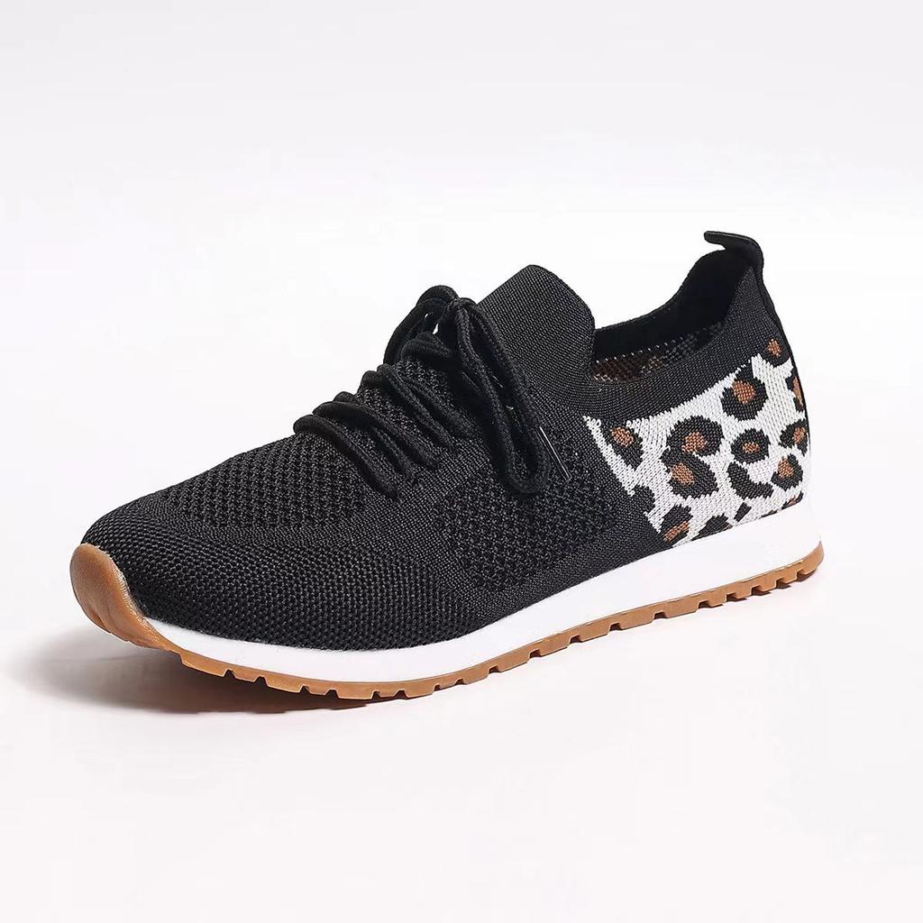 Summer new large-size casual sports single shoes color matching thick-soled comfortable breathable shoes