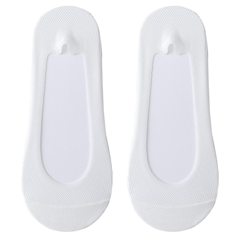 Female Spring and Summer Mesh Deodorant Breathable Ice Silk Shallow Mouth Do Not Drop with Invisible Socks