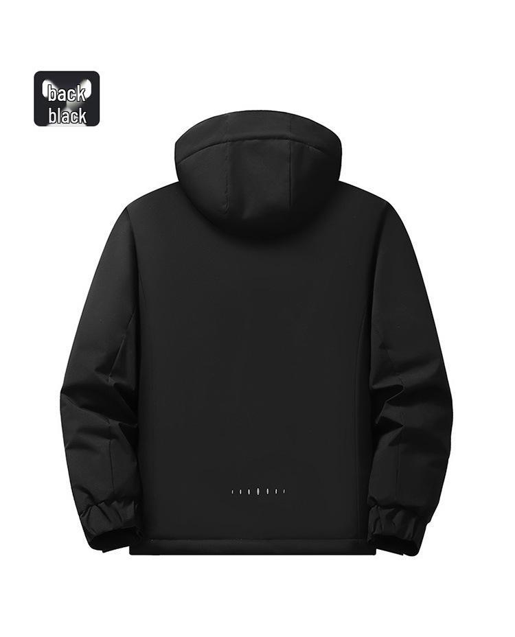 Men's Thickened Down Jacket: Windproof, Waterproof, Graphene-Enhanced, Warm Cotton Coat for Autumn and Winter