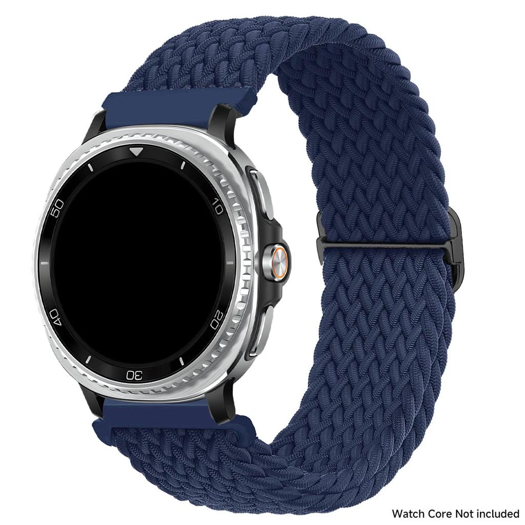 Bracelet en nylon tressé pour Samsung Galaxy Watch 8 40mm 44mm/Watch 8 Classic 46mm Bracelet sans espace pour Galaxy Ultra 2025 Bracelet en nylon