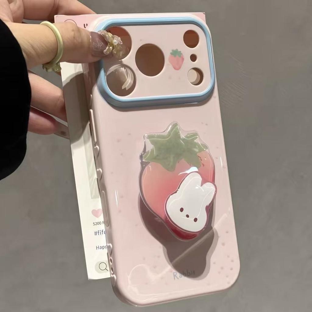 Animal fruit rotating bracket is suitable for apple 11promax mobile phone iphone11 huawei love window soft case