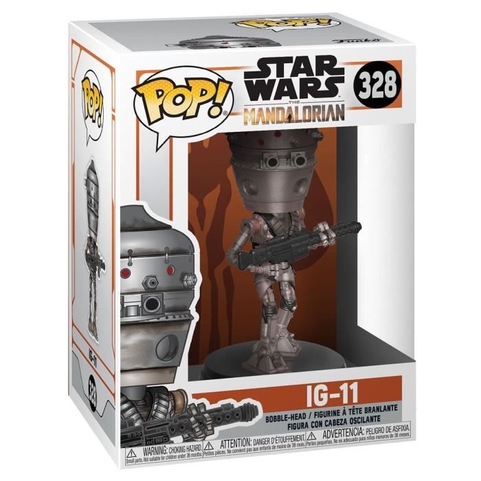 Figurine de collection - funko - ig-11 - star wars the mandalorian - vinyle - licence officielle - pop !