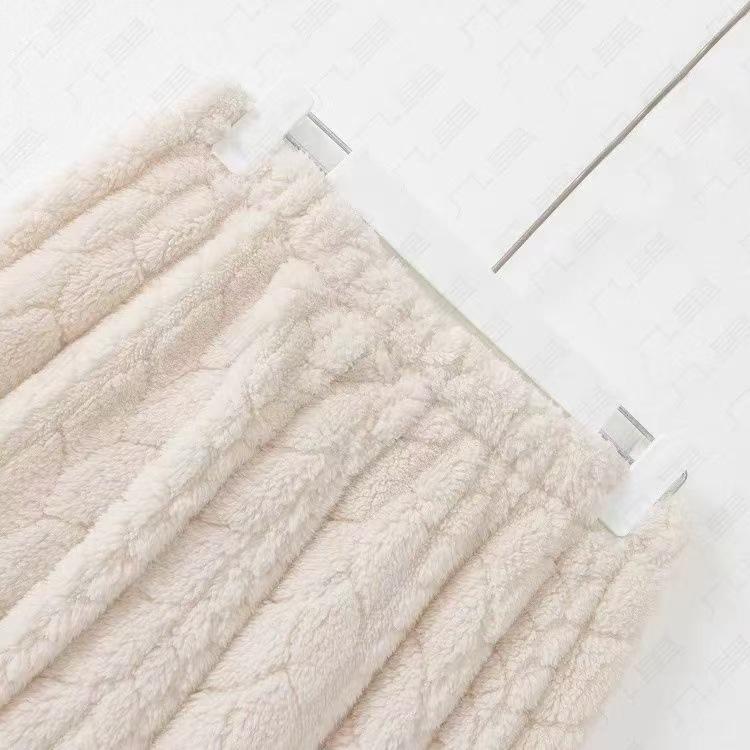 Fleece Verdickt Kältebeständig und Antistatisch Weich Jacquard Weizenähren-Design Damen Loungewear Set