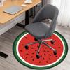 1 szt. Mata na krzesło okrągła arbuzowa Dywanik - Antypoślizgowy, Mata podłogowa do biura, sypialni i dekoracji wnętrz c1125130