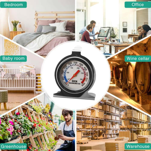 Oven Thermometer for Inside the Oven - Oven Thermometer | Oven Thermometer | Stainless Steel Oven Thermometer | Stable Base Temperature Measurement To