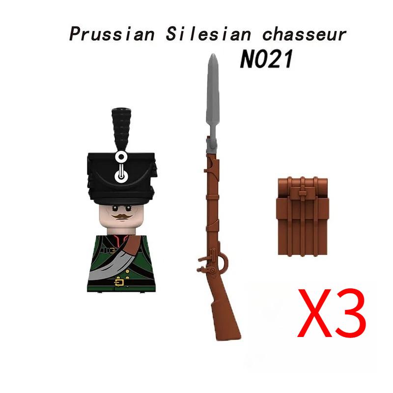MOC Militar Medieval Guerra Napoleônica Blocos de Construção Exército Britânico Francês Infantaria Cavalaria Figura de Soldado Brinquedo de Peças