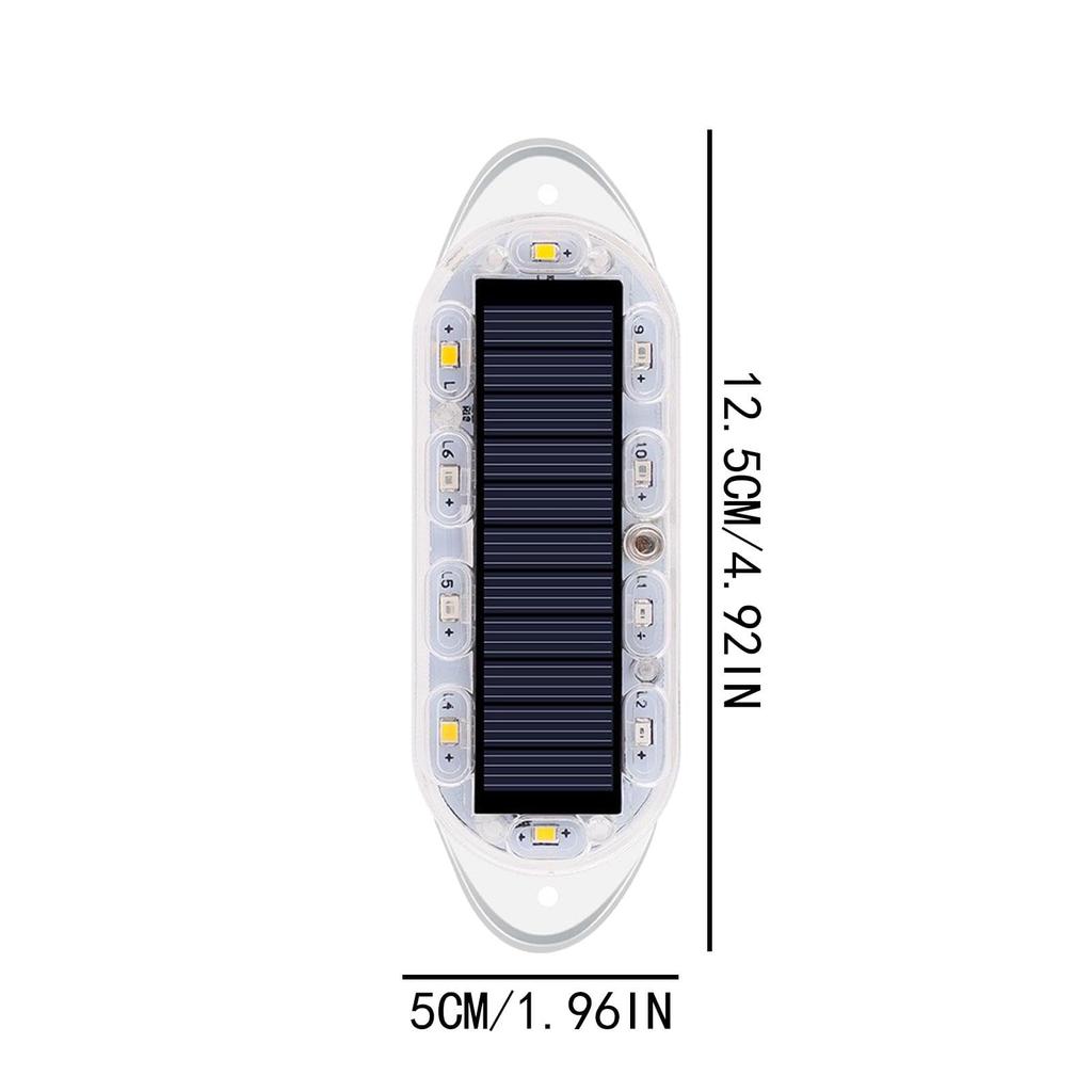 Car Solar Alarm, Car Flashing Alarm Safety Lamp - LED Warning Collision Proof Light