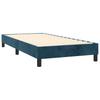 Box Spring Bed with Mattress & LED Dark Blue 80x200 cm Velvet