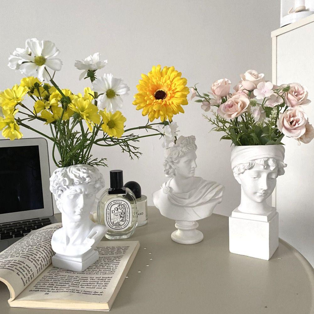 Stationery Storage Statue Pen Holder Desktop Organizer Statue Vase  Home Office Supply