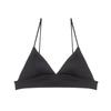 Women's Summer Thin Sexy Leopard Print Small Breast Gathered Triangular Cup Back No Trace Underwear