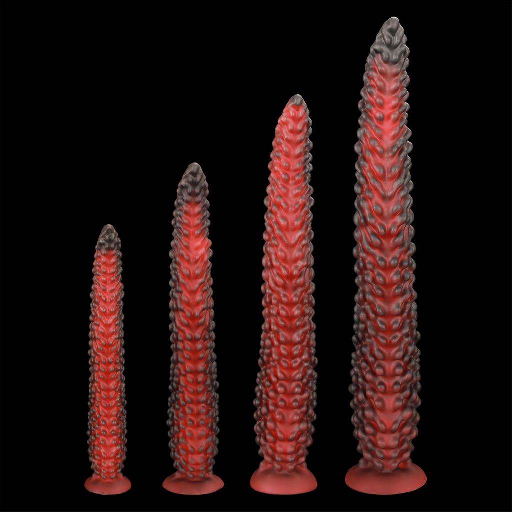 New Alien Tentacle Anal Plug Long Thick Dildo Spiral Silicone Large Butt Plug Suction Cup Anal Toy G Spot Clitoris Stimulator Dilator Adult Toy Unisex