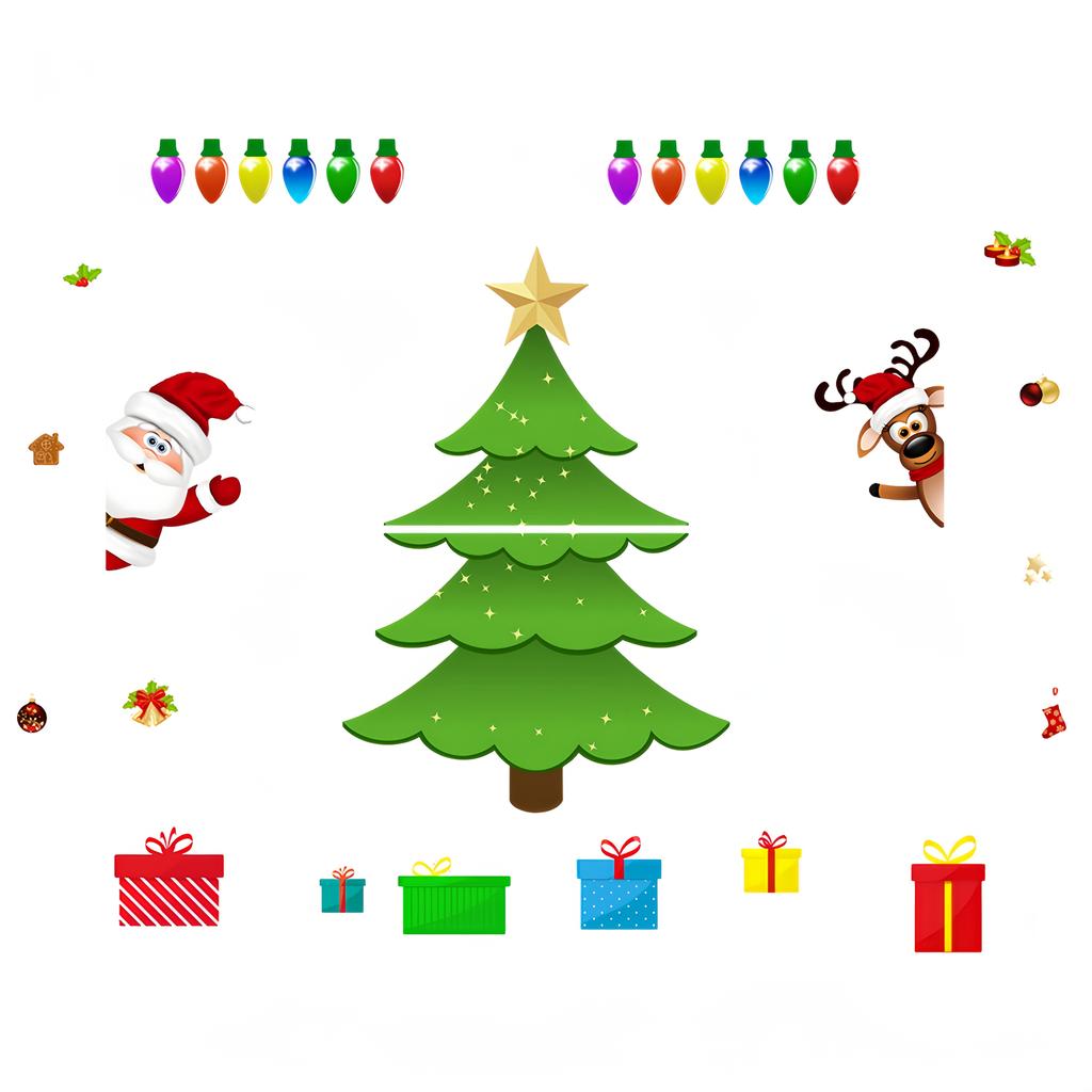 1Set Of Christmas Fridge Magnet Cute Home DIY Refrigerator Decoration Kitchen Gift Cute Creative Sticker For Festival Decoration