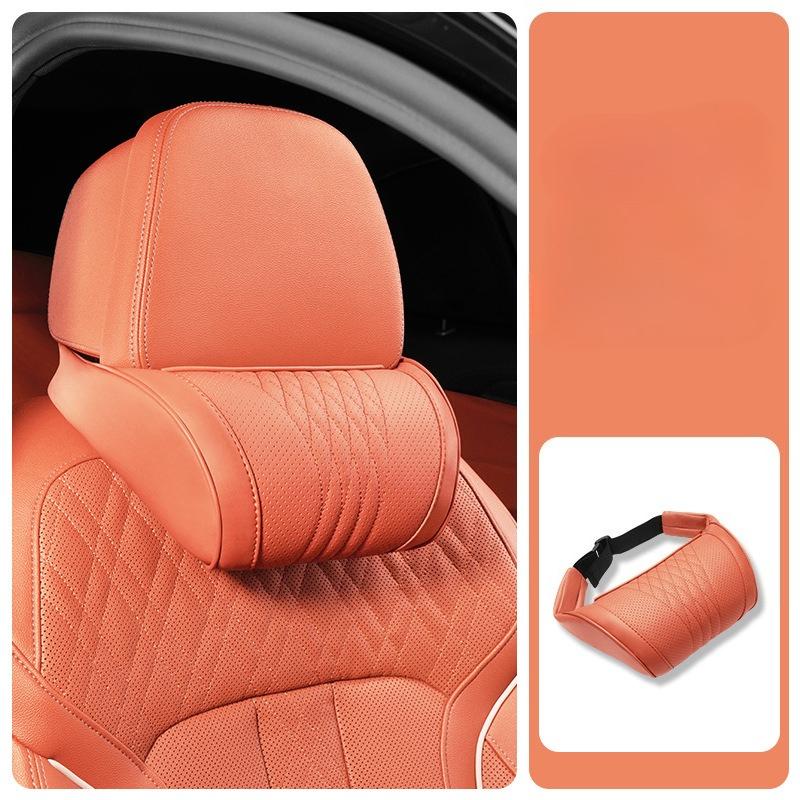 Car Headrest Pillow - Ultra-Soft Breathable Design,Durable Premium Material for Long Drives & RVs Use, Comfortable Car Seat, Contoured Headres